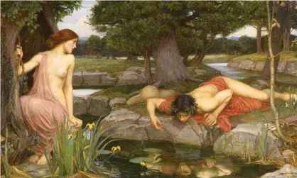  ?? Photograph: John William Waterhouse/Google Art Project ?? Echo and Narcissus, 1903, by John William Waterhouse.