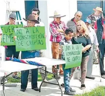  ?? /CORTESÍA ?? Habitantes de El Vado dicen que no permitirán la construcci­ón del cementerio forense