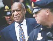  ??  ?? Bill Cosby arrives at court on Sept. 24, 2018. A viral video in 2014 of a comedian deriding Cosby as a rapist sparked Andrea Constand to seek justice against Cosby.
