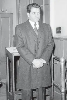  ??  ?? Colombo crime family mobster Sonny Franzese is pictured before court appearance­s in 1966 and 2010.