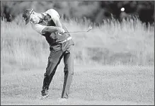  ?? AP/MARK HUMPHREY ?? Ben Crane was given an eight-stroke penalty in the Web.com Tour’s Albertsons Boise Open for having two clubs with “shot-sticking” decals in his bag.