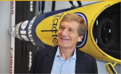  ?? FOTO PHOTO NEWS ?? Thierry Boutsen voor de Williams waarmee hij drie GP’s won.