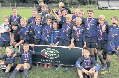  ??  ?? Macclesfie­ld Under 12s have enjoyed a silverware double in recent weeks