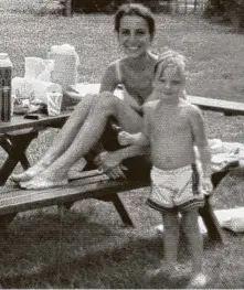  ?? Courtesy photo ?? The author shown with his adoptive mother. He never told her of a recurring nightmare he had as a child.