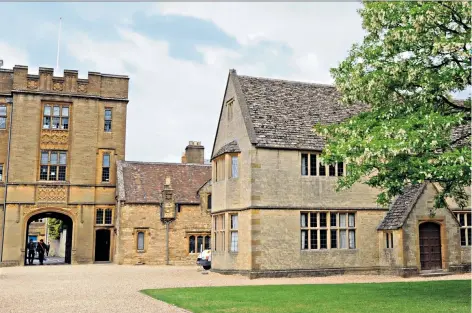  ??  ?? Sherborne School, above, charges fees of more than £30,000 a year. Below, the Lassman family moved homes to be closer to a top state school
