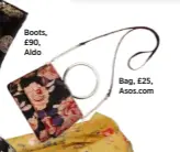  ??  ?? Boots, £90, Aldo Bag, £25, Asos.com