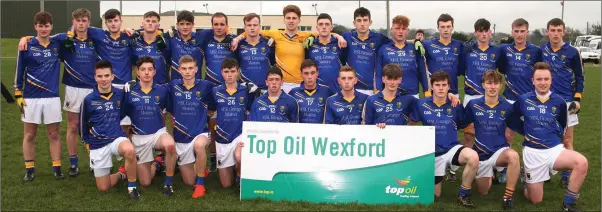  ??  ?? The Wicklow Schools team ahead of the Leinster semi-final clash with St Peter’s of Wexford.