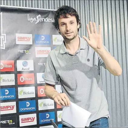  ?? FOTO: AIOL ?? Despedida Raúl López ha ejercido de director deportivo del Bilbao Basket durante las dos últimas temporadas
