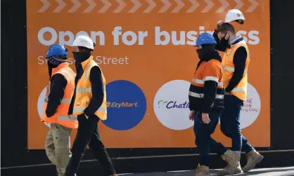  ?? Photograph: William West/AFP/Getty Images ?? ‘There has been a big surge in vacancies for labourers, machinery operators, technician­s and trade workers, and for community and personal service workers.’