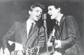  ?? Associated Press ?? The Everly Brothers — Phil, left, and Don — perform on July 31, 1964. Don Everly died Saturday at age 84.