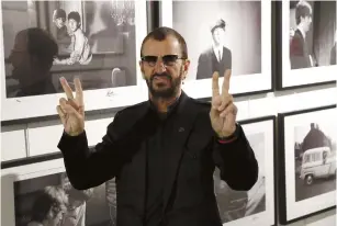  ?? (Stefan Wermuth/Reuters) ?? RINGO STARR launches his book ‘Photograph’ at the National Portrait Gallery in London.