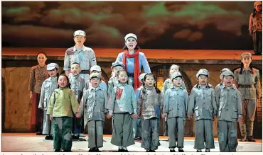  ?? TO CHINA DAILY PROVIDED ?? A scene from the four-act drama Yan’an Nursery, which is regularly staged in Yan’an, Shaanxi province.