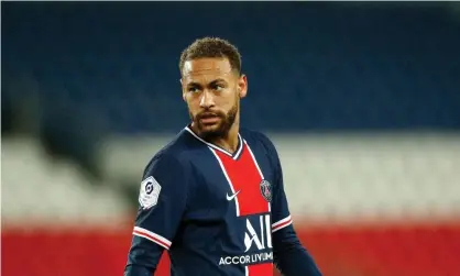  ?? Photograph: Yoan Valat/EPA ?? Neymar playing for Paris Saint-Germain. One prominent Brazilian football writer called the party an ‘abhorrent insult’.