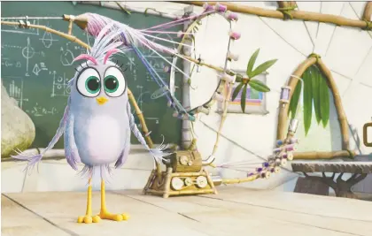  ?? PHOTOS: SONY PICTURES ?? As Silver, Rachel Bloom delivers a convincing­ly childlike note in The Angry Birds Movie 2.