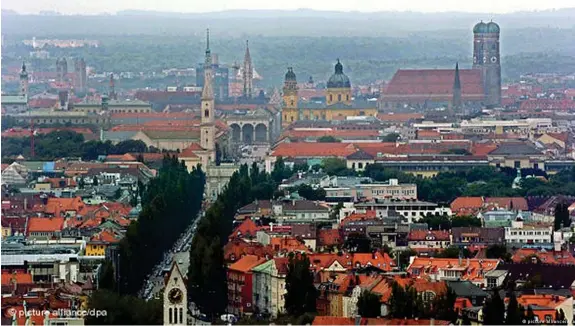  ?? ?? La ville de Munich dans le sud de l’Allemagne est l’une des villes les plus chères du pays