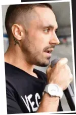  ??  ?? Intolerant: Joey Carbstrong, who confronted Jeremy Vine, and vegan demonstrat­ors — unlike this peaceful protest, extremists have threatened to kill livestock farmers