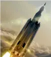  ?? NASA/REUTERS ?? The White House has asked Nasa to look at whether its Space Launch System rocket could take a crew to the Moon.