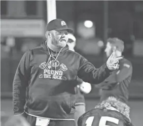  ?? MARK STEWART / MILWAUKEE JOURNAL SENTINEL ?? Grafton’s football team, coached by Jim Norris, will compete in the Parkland Conference this season after being the only Woodland Conference team to play in the fall.