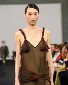  ?? Photograph: Eamonn M McCormack/Getty Images ?? Interiors inspiratio­n … a model walks the catwalk at the JW Anderson show.