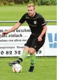  ?? Foto: Christian Kruppe ?? Patrick Schorer erzielte beim Langerrin  ger 4:0 Erfolg gegen den TSV Haunstet  ten II das 2:0.