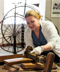  ??  ?? Sara Brown, assistant curator at Ely museum.