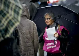  ?? ?? Toulouse, avril 2019 : des retraités manifesten­t contre la politique du gouverneme­nt.