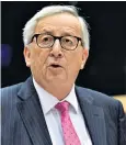  ??  ?? Jean-claude Juncker has warned there is no such thing as a ‘managed no deal’