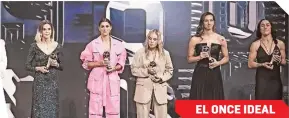  ?? ?? Alexia Putellas, Alex Morgan y Beth Mead figuran en el once ideal femenil de la FIFA 2022.
PORTERA: