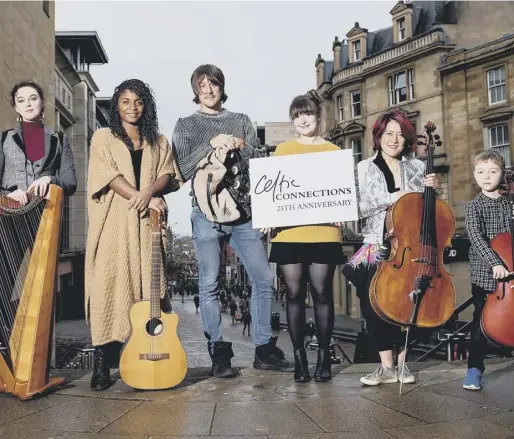  ??  ?? Catriona Mckay, Unoma Okudo, Ross Ainslie, Josie Duncan, Su-a Lee and Connor Blake-martin, who took part in the education programme