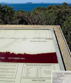  ??  ?? A military memorial at Albany, Western Australia, from where the first ships sailed with Australian and New Zealand soldiers for World War I in Europe.