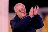  ??  ?? Gialloross­o Oreste Vigorito, 74, “pres” del Benevento.