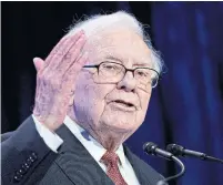  ?? ANDREW HARRER/BLOOMBERG ?? Warren Buffett is considerin­g offering a buyback to his one million shareholde­rs, after he avoided such a move for decades.