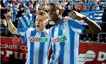  ??  ?? Real Sociedad… the Basque side will sorely miss Odegaard