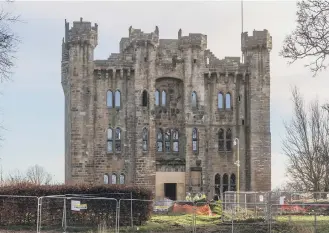  ??  ?? The final phase of work at Hylton Castle is taking place.