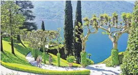  ??  ?? Villa del Balbianell­o, the home of explorer Guido Monzino and the setting of several Hollywood movies, perches dreamily over Lake Como.