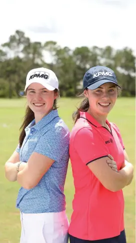  ??  ?? Leona (left) and Lisa Maguire are all set to embark on profession­al careers