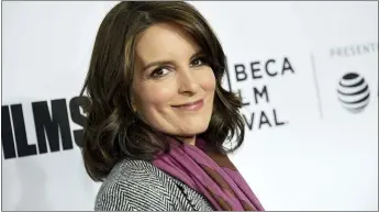  ??  ?? Tina Fey attends the Tribeca Film Festival world premiere of “Love, Gilda” in New York. The cast of “30Rock,” including Fey, Alec Baldwin and Tracy Morgan, will reunite to promote NBCUnivers­al shows for the 2020-21season.