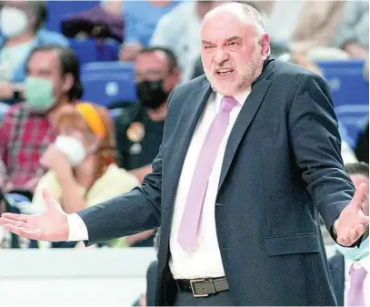  ?? EFE ?? Pablo Laso persigue en Belgrado su tercera Euroliga, la Undécima del Madrid