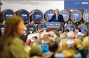  ?? PARKER MICHELS-BOYCE / THE NEW YORK TIMES ?? Former New York City Mayor Michael Bloomberg qualified for the upcoming Democratic presidenti­al debate, marking the first time he’ll stand alongside the rivals he has so far avoided.