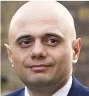  ??  ?? Unveiled scheme: Sajid Javid