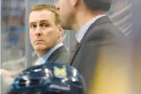  ?? COURANT FILE ?? Coach Rand Pecknold and his Quinnipiac hockey team are one game away from a berth in the Frozen Four. The Bobcats take on Boston College on Sunday.