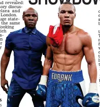  ?? ACTION IMAGES ?? Job done, son: the Eubanks strut for the camera after Junior’s victory