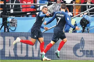  ?? Franck Fife/AFP ?? Mbappé se tornou o francês mais jovem a marcar um gol em Copas do Mundo