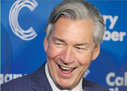  ?? MIKE DREW/POSTMEDIA ?? Gary Doer, former Canadian ambassador to the U.S., talked about the implicatio­ns of a Trump presidency in Calgary Thursday.