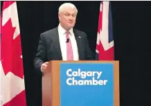  ?? LORNE MOTLEY ?? U.K. Minister for Investment Graham Stuart told a lunch-hour conference hosted by the Calgary Chamber of Commerce on Tuesday that Britain is eager to remain a “partner of choice” for trading.