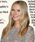  ??  ?? STEAMY: Gwyneth Paltrow’s Goop sells ‘sexual’ items but Holly, right, plans to steer clear on Truly