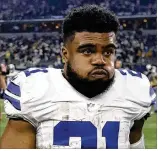  ?? MICHAEL AINSWORTH / AP ?? After an outstandin­g rookie season, Dallas’ Ezekiel Elliott has gone from rascal to NFL offender and has been suspended six games.