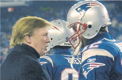  ??  ?? De ayer a hoy. Tom Brady, ícono del fútbol americano, criticó al mismo Trump al que reconoció haber votado.