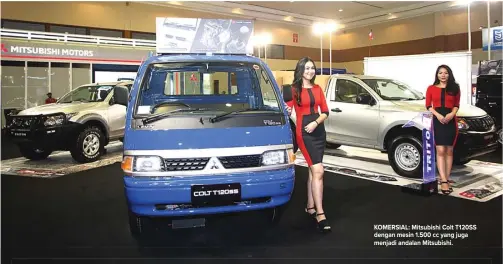  ?? MUHAMAD ALI/JAWA POS ?? KOMERSIAL: Mitsubishi Colt T120SS dengan mesin 1.500 cc yang juga menjadi andalan Mitsubishi.