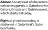  ?? ?? Above: A scary cast of characters welcomes guests to Gatorland for Gators, Ghosts and Goblins event, which starts Saturday.
Right: A ghoulish cowboy is stationed in Gatorland’s Gator Gulch area.